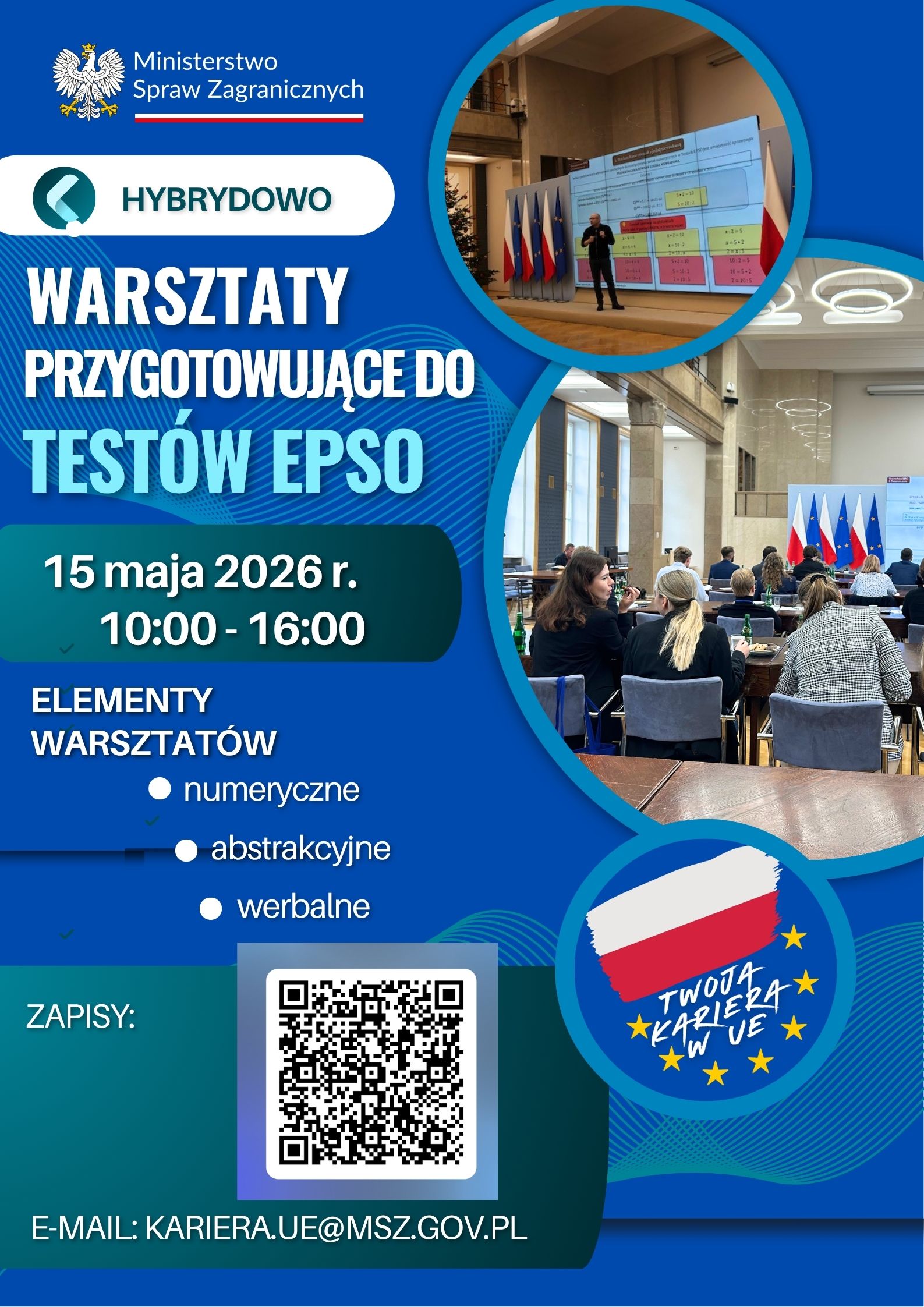 Link: Bezpłatne warsztaty przygotowujące do konkursów EPSO