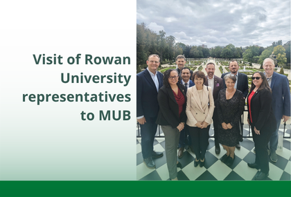 Link: MUB strengthens ties with a US university. Visit by a delegation from Rowan University following the signing of a bilateral agreement