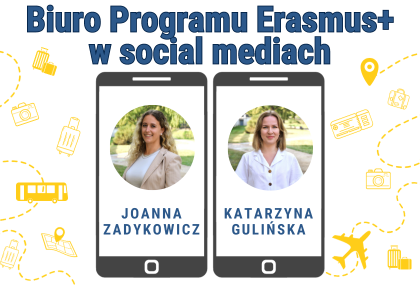 Link: Biuro Programu Erasmus+ w social mediach