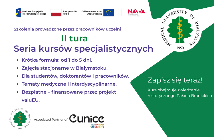 Seria kursów specjalistycznych