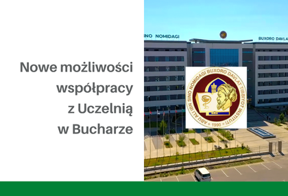 Link: Nowe możliwości współpracy międzynarodowej z Państwowym Instytutem Medycznym w Bucharze im. Abu Ali Ibn Sino w Uzbekistanie