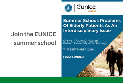 Link: Explore an Interdisciplinary Approach to Elderly Care at the EUNICE Summer School