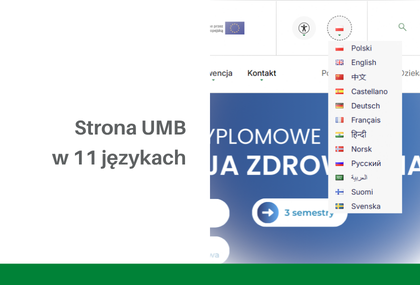 Link: Zakończono prace nad aktualizacją wielojęzycznej strony internetowej UMB
