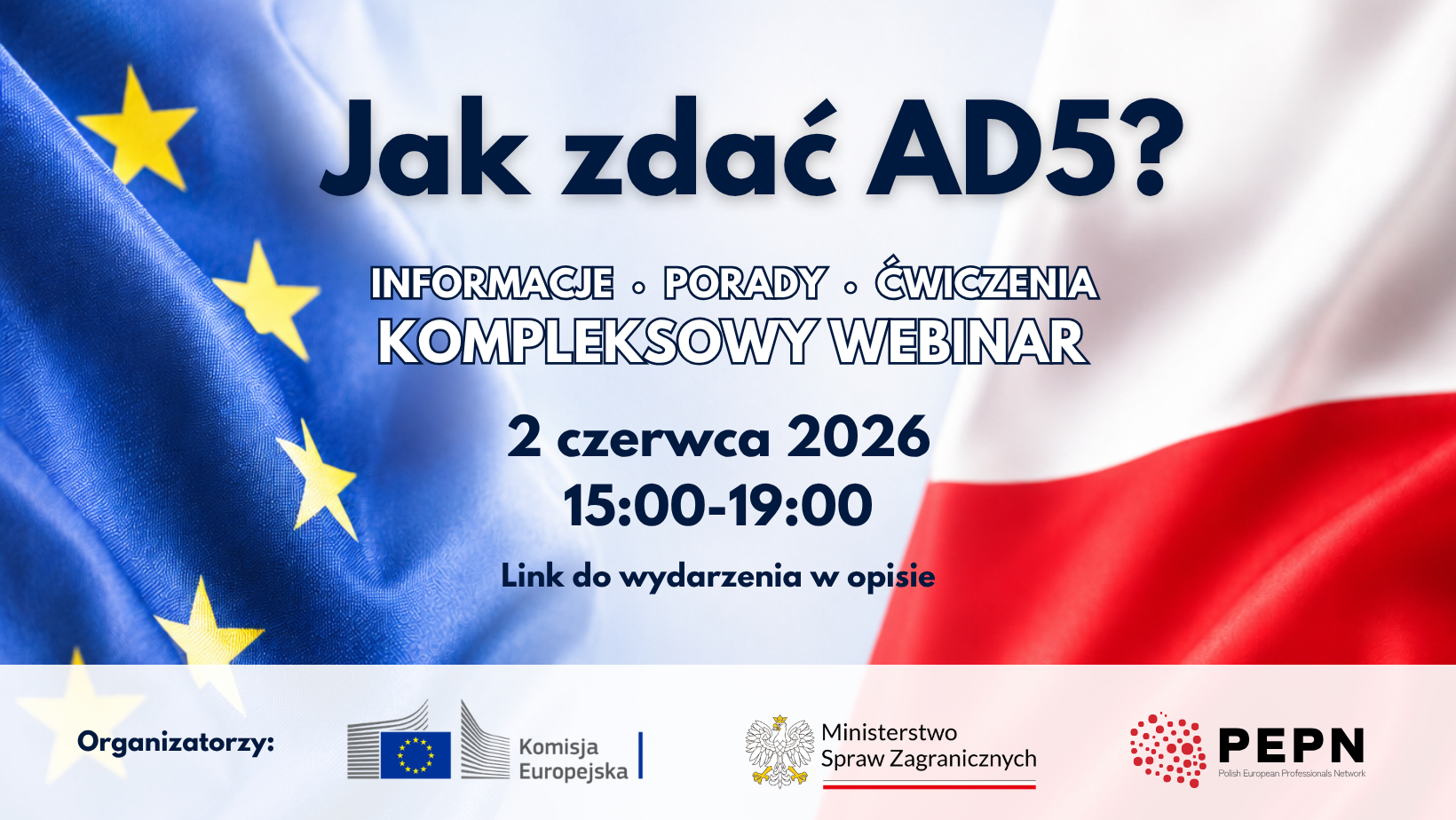 Link: Praca w strukturach Unii Europejskiej – weź udział w bezpłatnym webinarze i poznaj alternatywne ścieżki kariery