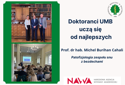 Link: Światowej sławy ekspert w dziedzinie medycyny snu gościł na UMB