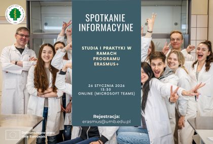 Link: Ruszyła rejestracja na spotkanie informacyjne- studia i praktyki w ramach Programu Erasmus+