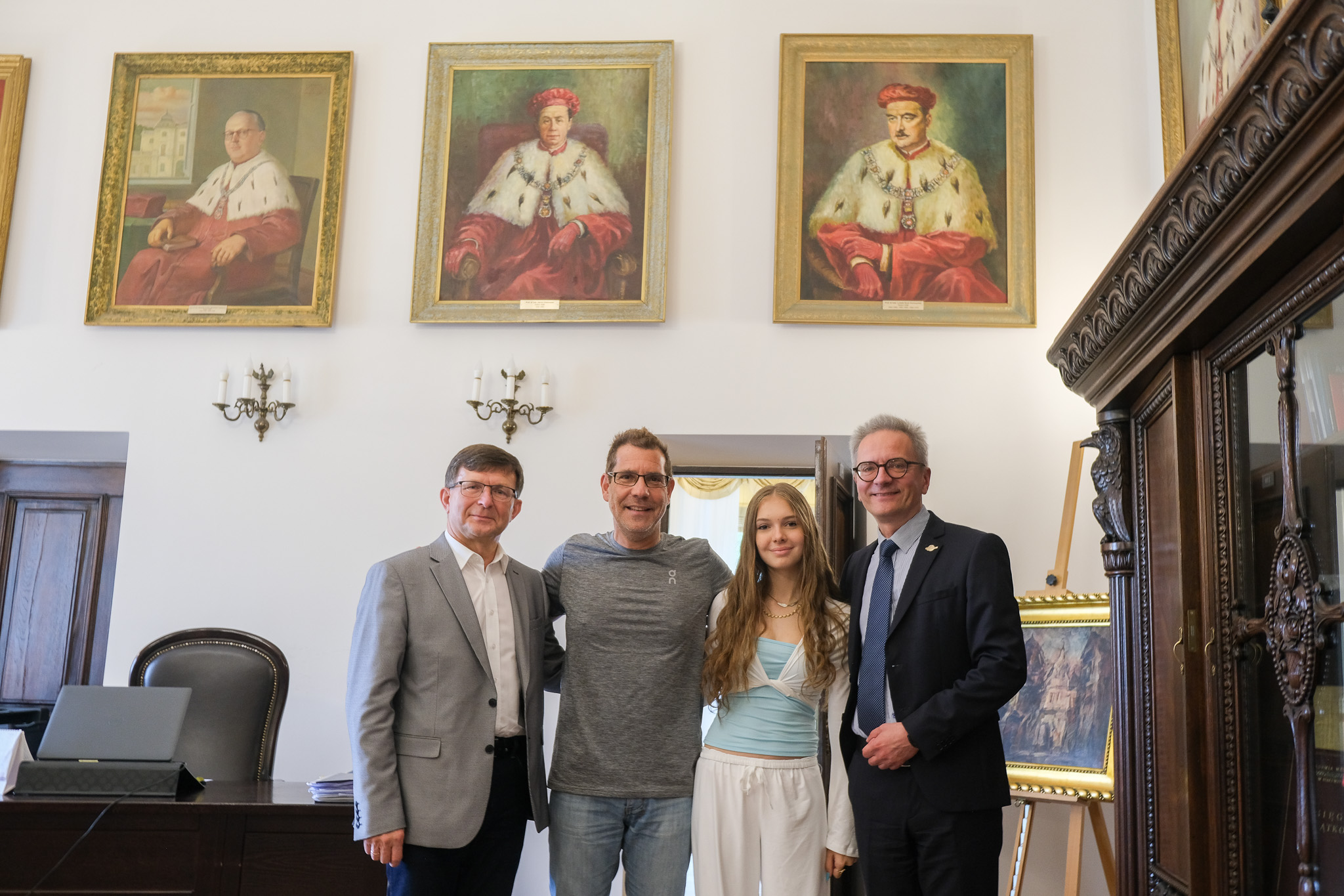 Link: Wnuk rektora prof. Jakuba Chlebowskiego z wizytą w UMB