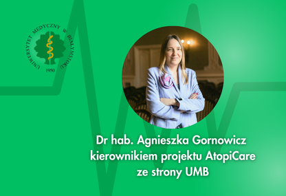 Link: Projekt AtopiCure z dofinansowaniem NAWA. Ponad 2 mln na rzecz nowoczesnych terapii skórnych