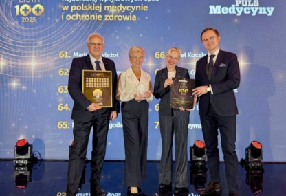 Link:  Prof. Marcin Moniuszko i prof. Agnieszka Tycińska na prestiżowej Liście Stu najbardziej wpływowych osób w polskiej medycynie i systemie ochrony zdrowia