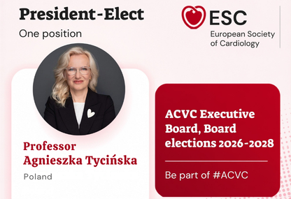 Link: Prof. Agnieszka Tycińska wybrana na Prezydenta - Elekta ACVC Europejskiego Towarzystwa Kardiologicznego