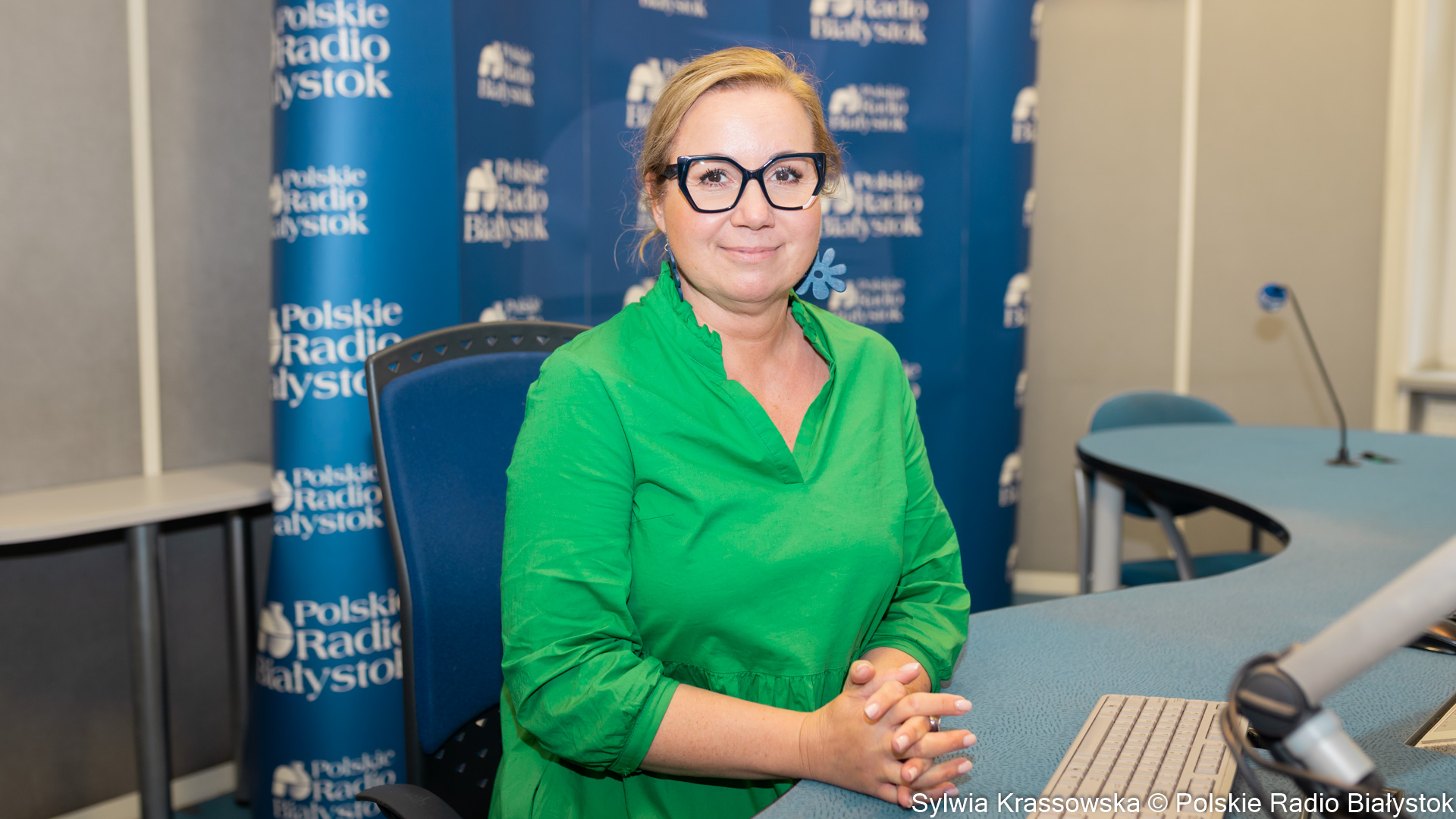 dr Katarzyna Siewko w studiu Radia Białystok
