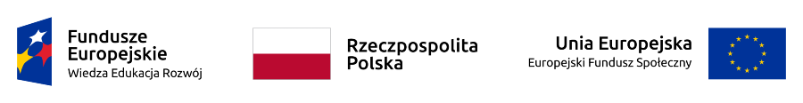 Logotypy: Fundusze europejskie, flaga Polski, flaga Unia Europejska