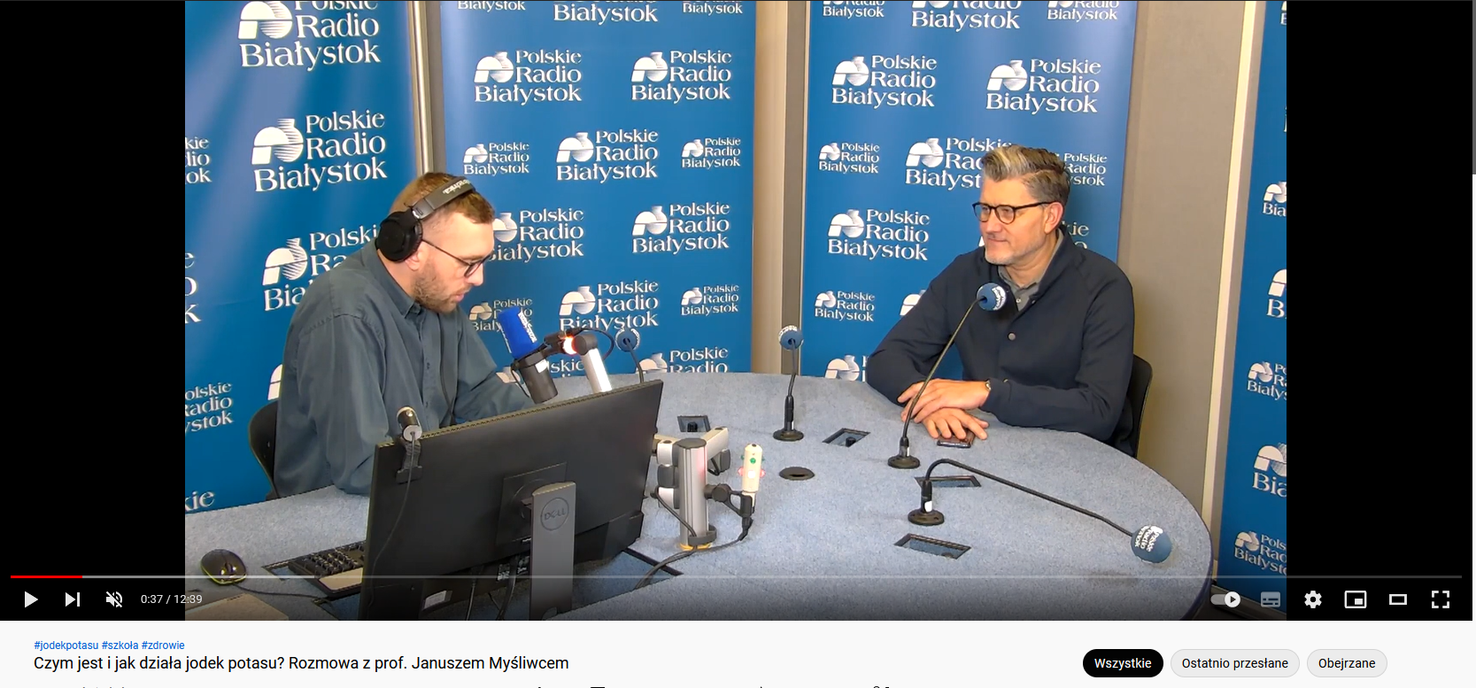 Adam Janczewski i profesor Janusz Myśliwiec