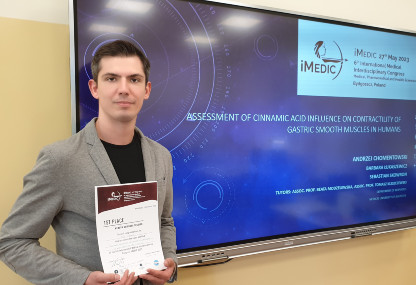 Link: Sukces doktoranta z Zakładu Biofizyki UMB na konferencji iMEDIC