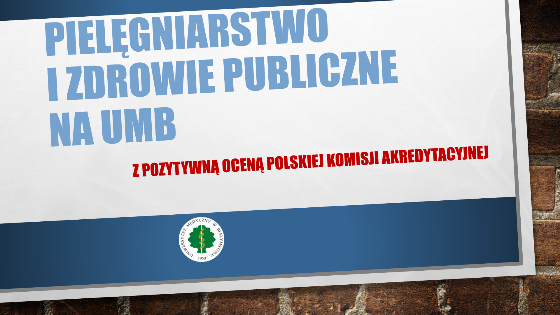 Nursing and Public Health received a positive assessment of the Polish Accreditation Committee