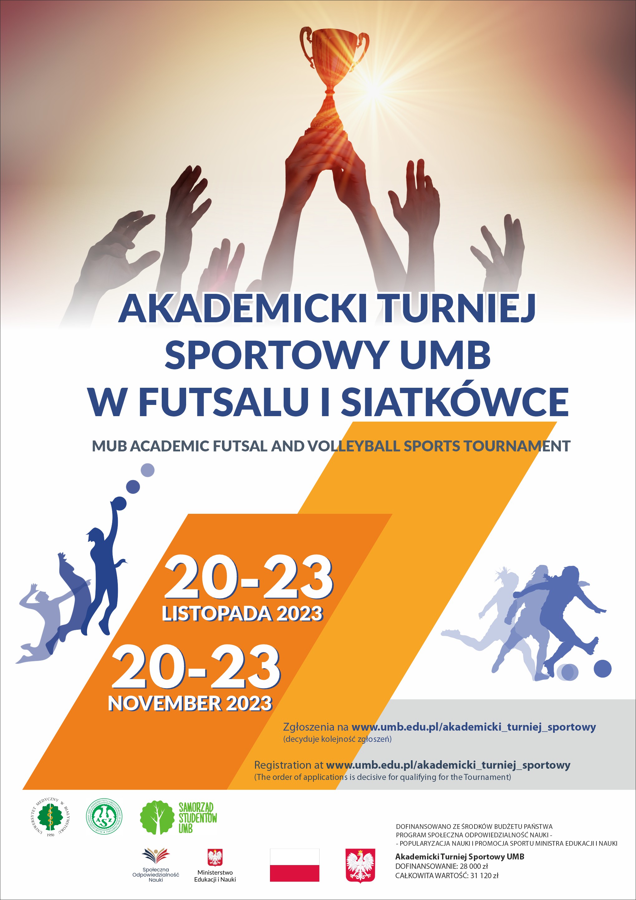 Akademicki Turniej Sportowy UMB 20-23 listopada 2023