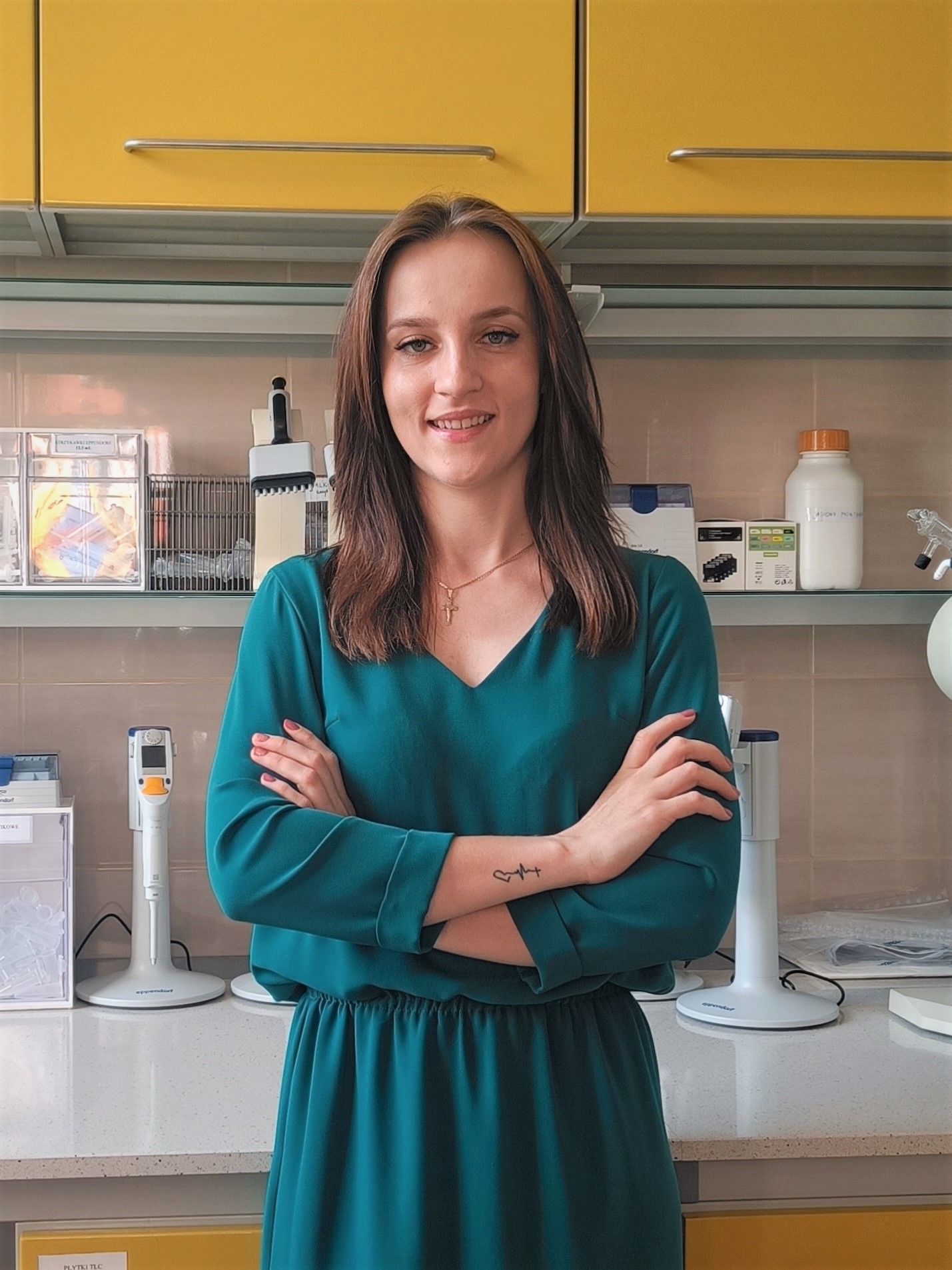 Dr Katarzyna Jakimiuk w laboratorium