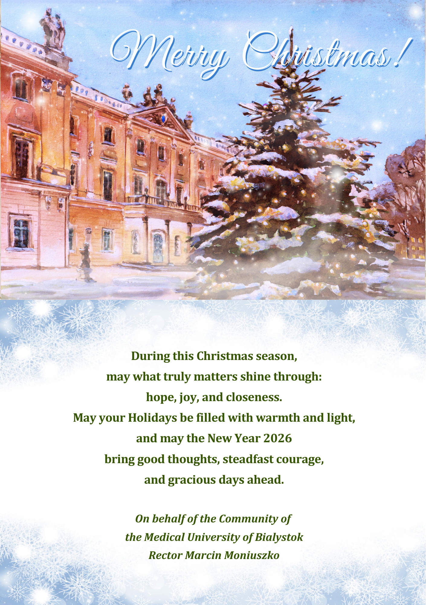 Życzenia Rektora UMB