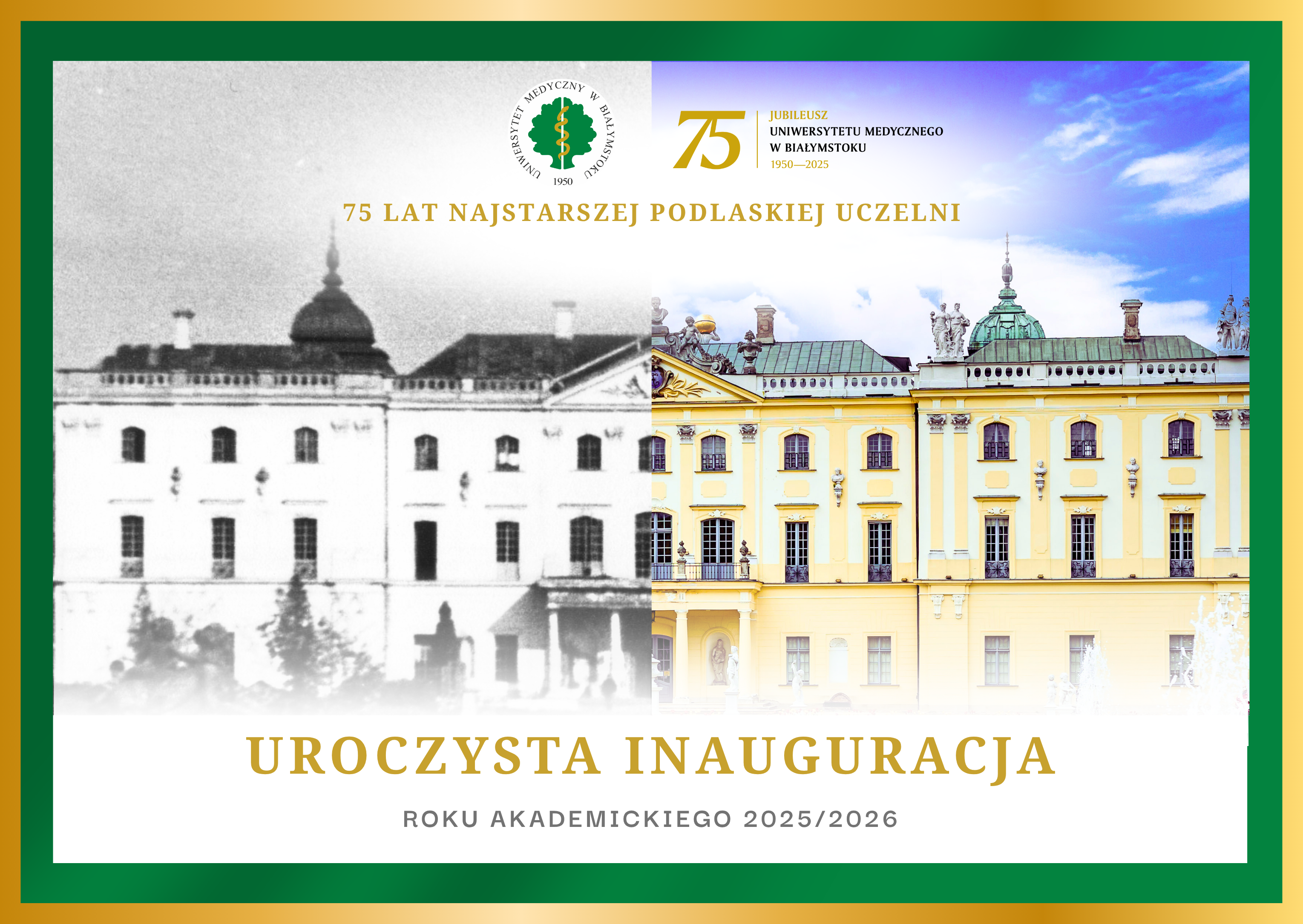 Zaproszenie pierwsza strona Inauguracja Roku Akademickiego 2025_2026