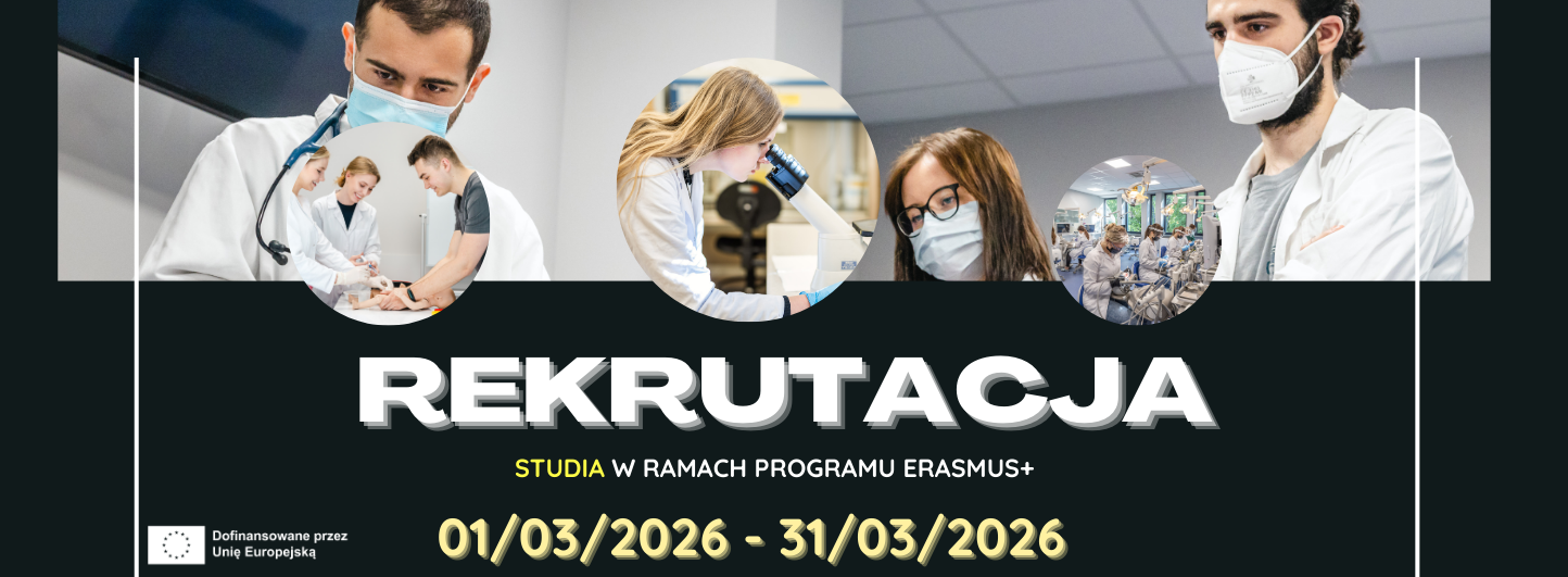 Zdjęcie: Baner dotyczący rekrutacji Erasmus
