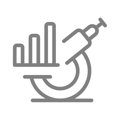 Szara ikonka mikroskop