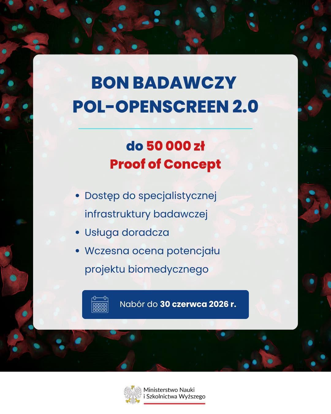 Link: Bon badawczy – nabór POL-OPENSCREEN 2.0