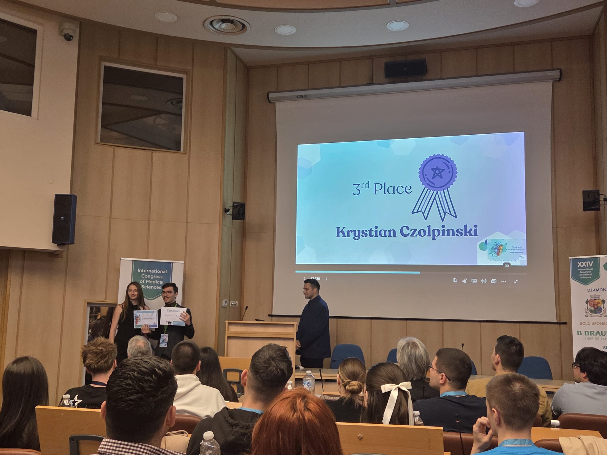 Link: Udział Aleksandry Roszko i Krystiana Czołpińskiego w międzynarodowej konferencji International Congress of Medical Sciences 2026