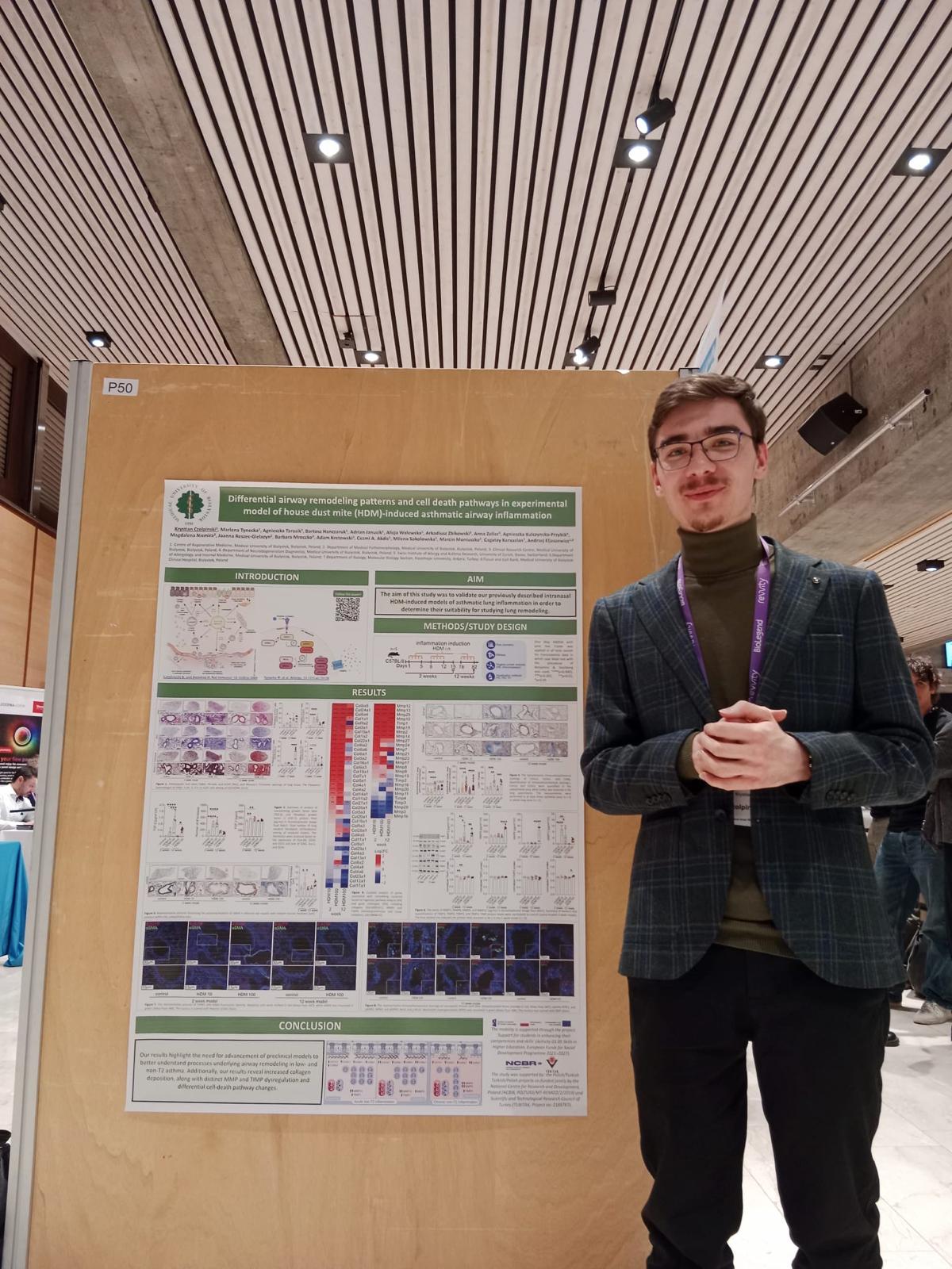 Link: Udział naszego studenta, Krystiana Czołpińskiego, w międzynarodowej konferencji World Immune Regulation Meeting 