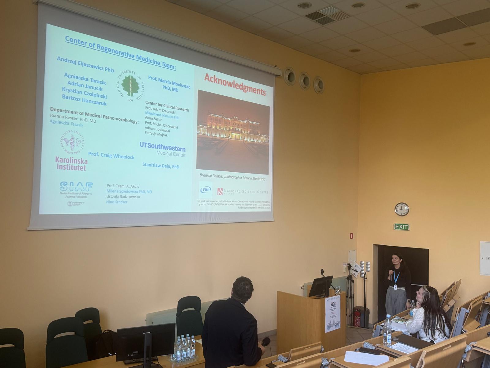 Link: Dr Marlena Tynecka na konferencji Type 2 immunity in homeostasis and disease (3rd edition) 