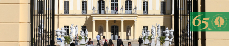 Students. Branicki Palace - view from the palace park.
