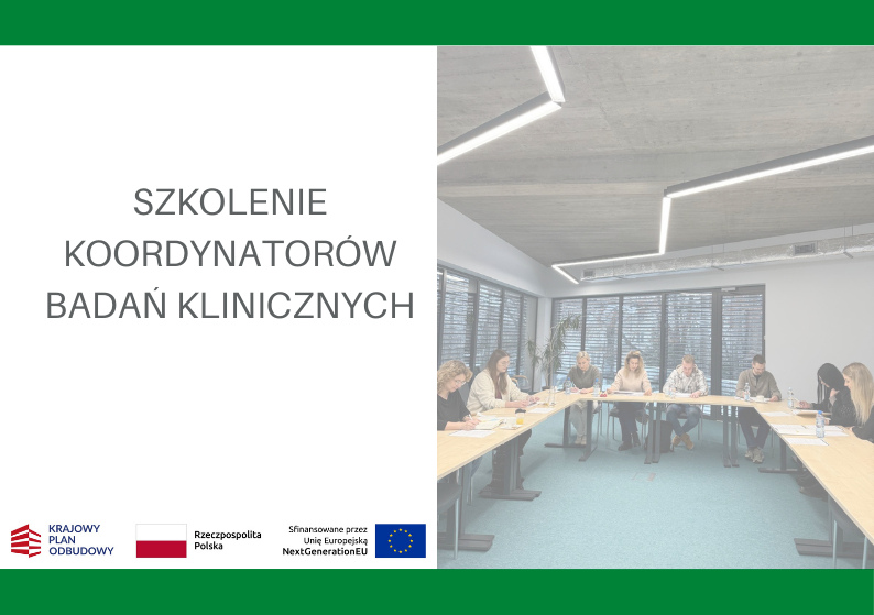 Link: Szkolenie koordynatorów badań klinicznych.