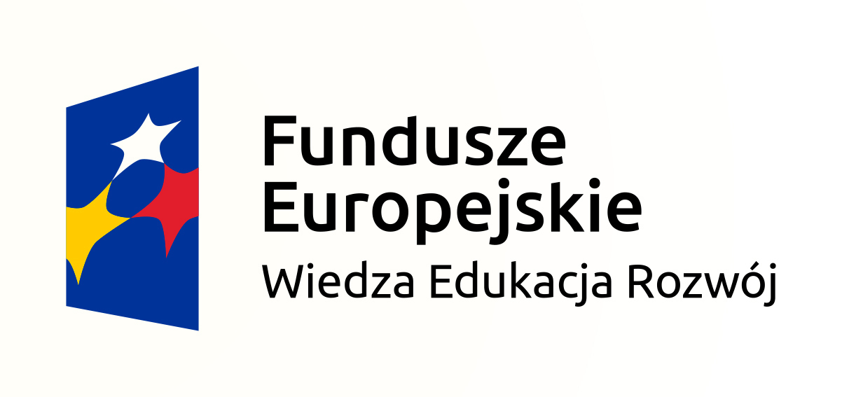 Znak funduszy UE - Wiedza Edukacja Rozwój