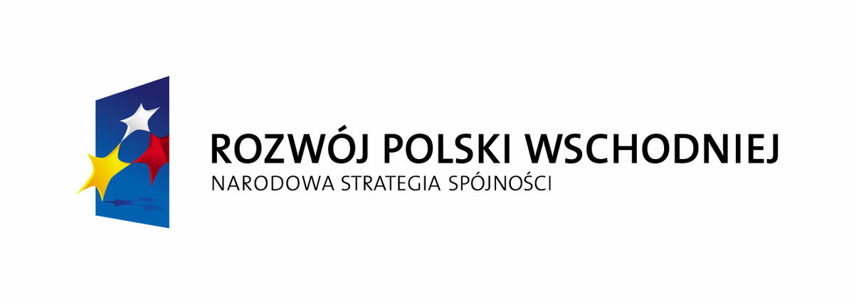(MBN) Modernizacja bazy naukowej Uniwersytetu Medycznego w Białymstoku. Na niebieskim tle biała, żółta i czerwona gwiazdka. Logotyp Rozwój Poslki Wschodniej