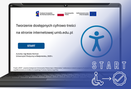 Link: Nowy przewodnik „Tworzenie dostępnych cyfrowo treści na stronie internetowej umb.edu.pl” już dostępny na platformie e-learningowej