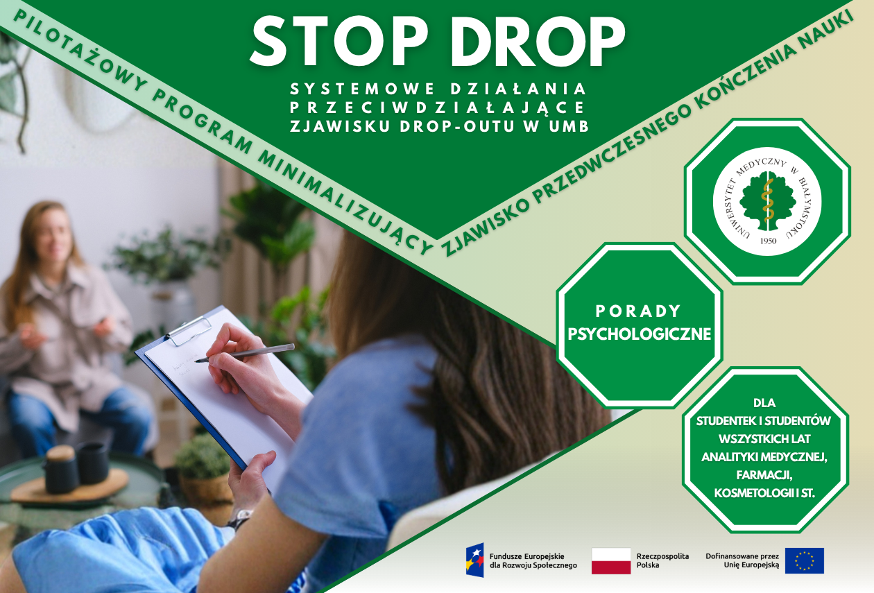 Projekt Stop Drop: systemowe działania przeciwdziałające zjawisku Drop-outu w UMB
