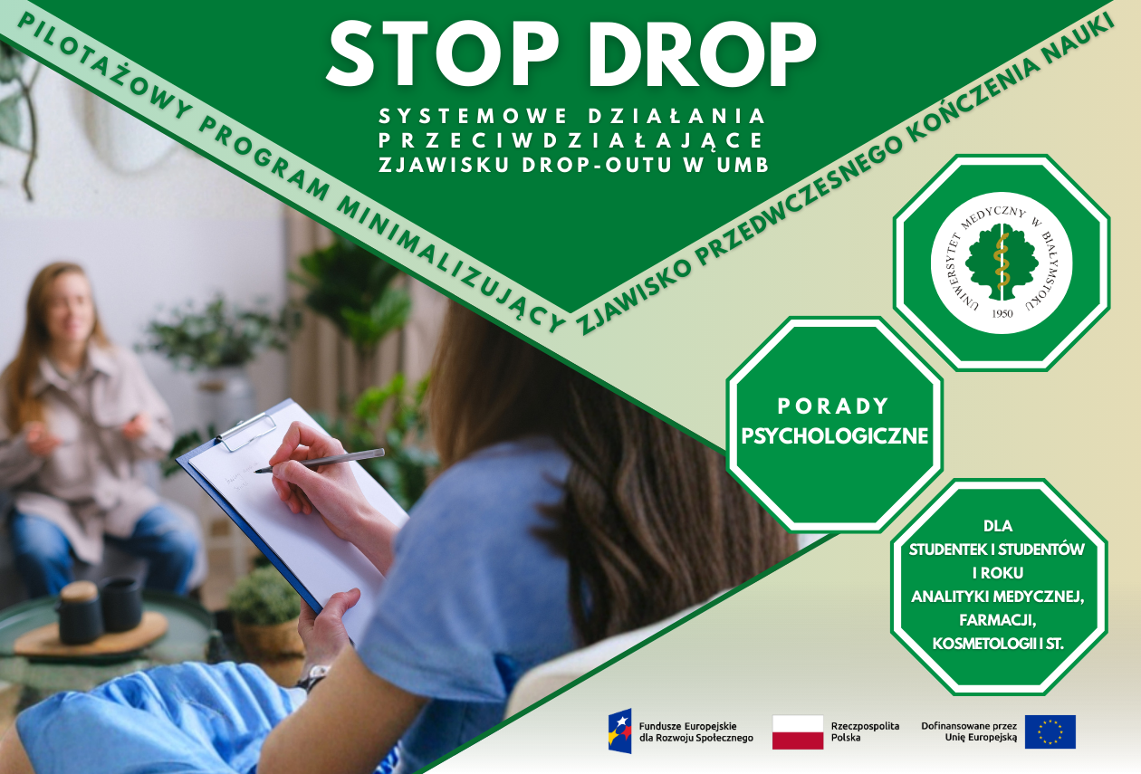 Projekt Stop Drop: systemowe działania przeciwdziałające zjawisku Drop-outu w UMB
