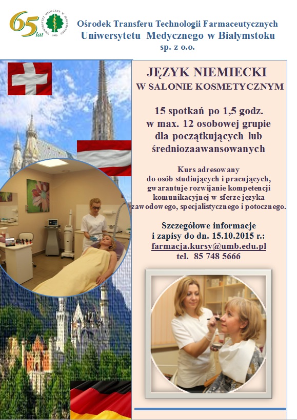 Język niemiecki dla kosmetologów październik